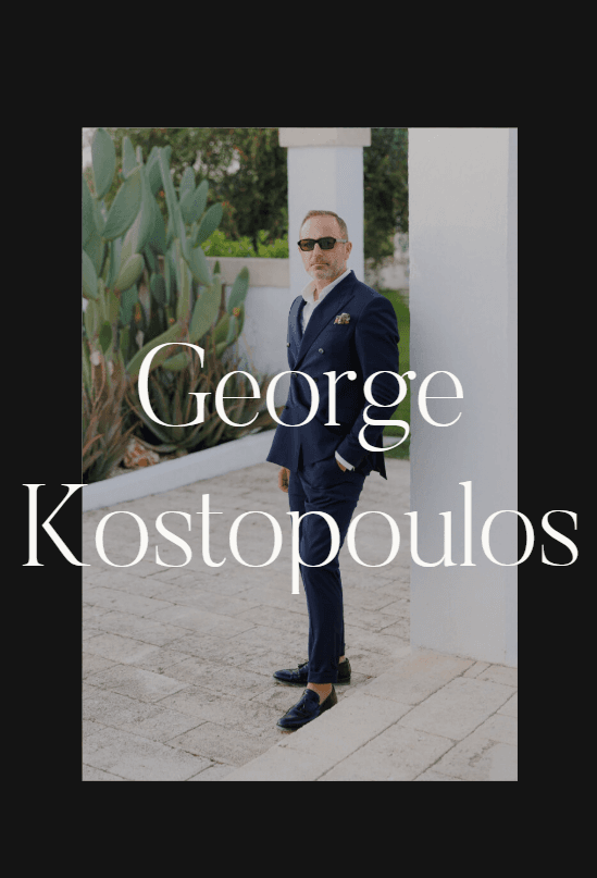 George Kostopoulos website case study view 1